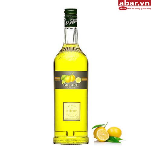 Siro Giffard Chanh Vàng (Giffard Citron Syrup) - Chai 1L