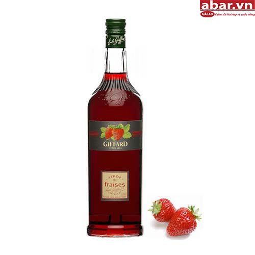 Siro Giffard Dâu Tây (Giffard Strawberry Syrup) - Chai 1L