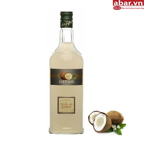 Siro Giffard Dừa (Giffard Coconut Syrup) - Chai 1L