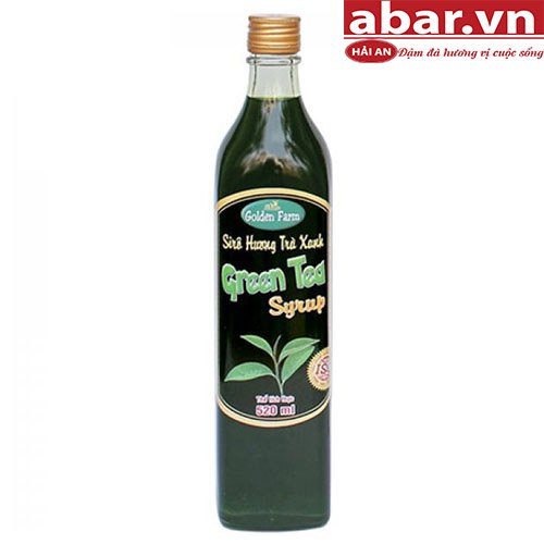Siro Golden Farm Trà Xanh (Green Tea Syrup) - Chai 520ml