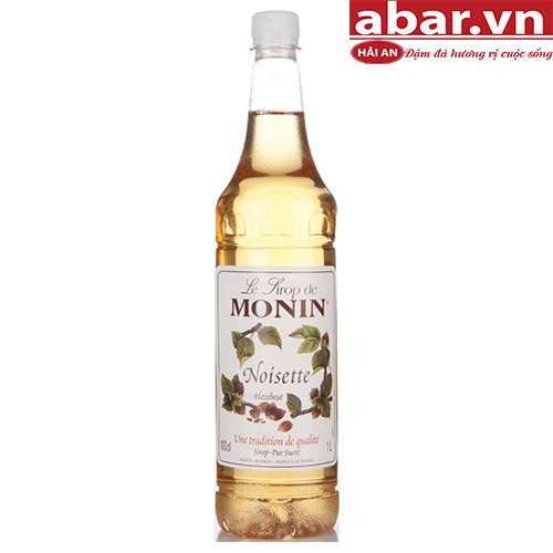 Siro Monin Hạt Dẻ (Hazelnut Syrup) - Chai 1L